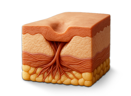 피부 단면 이미지